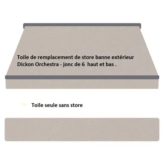 Toile pour store Dickson Orchestra coloris Argile